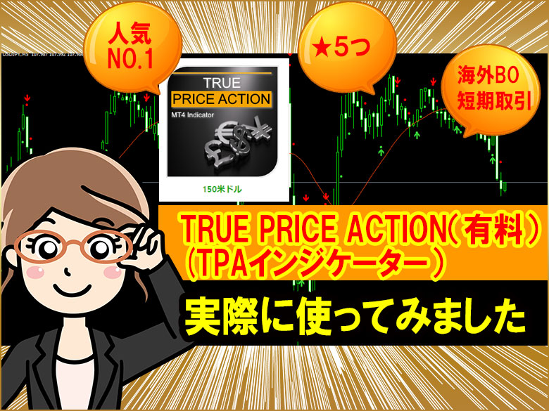 TPA True Price Action MT4 Indicator（TPAインジケーター）のレビュー